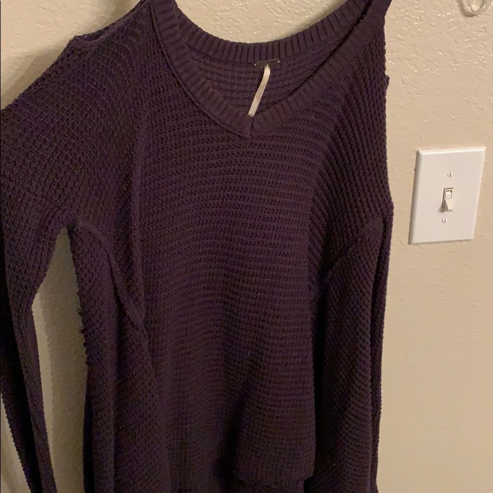 Free People Shoulder Cutout Sweater